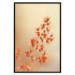 Poster Fiery Grass - plant with orange flowers on gradient background 123823 additionalThumb 18