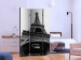 Room Separator Parisian Giant (3-piece) - black and white Eiffel Tower against the sky 124123 additionalThumb 2