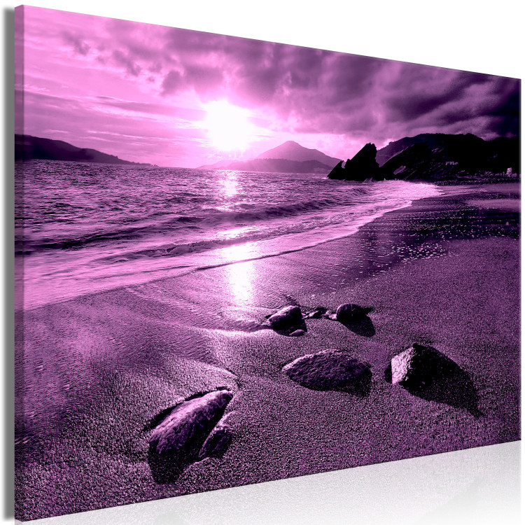 Canvas Print Enchanted Ocean (1 Part) Wide Violet 125023 additionalImage 2