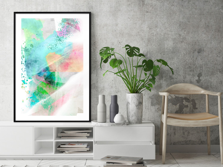 Wall Poster Watercolor Mosaic - colorful composition of abstraction in watercolor motif 127523 additionalImage 15
