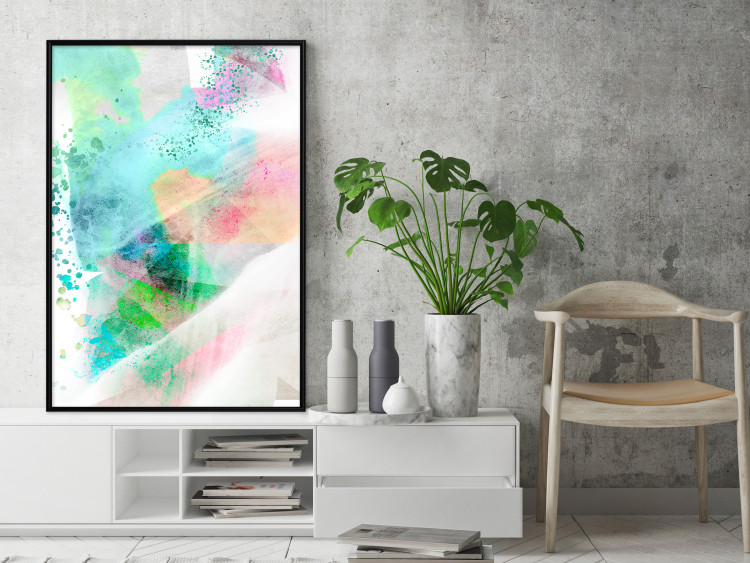 Wall Poster Watercolor Mosaic - colorful composition of abstraction in watercolor motif 127523 additionalImage 6