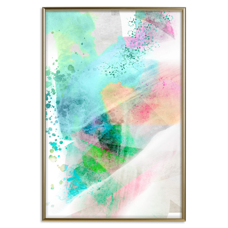 Wall Poster Watercolor Mosaic - colorful composition of abstraction in watercolor motif 127523 additionalImage 20
