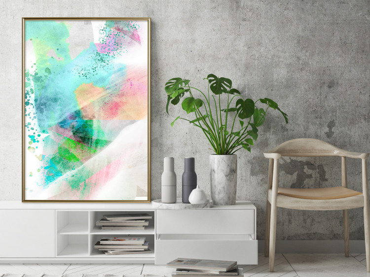 Wall Poster Watercolor Mosaic - colorful composition of abstraction in watercolor motif 127523 additionalImage 5
