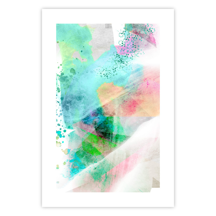 Wall Poster Watercolor Mosaic - colorful composition of abstraction in watercolor motif 127523 additionalImage 22