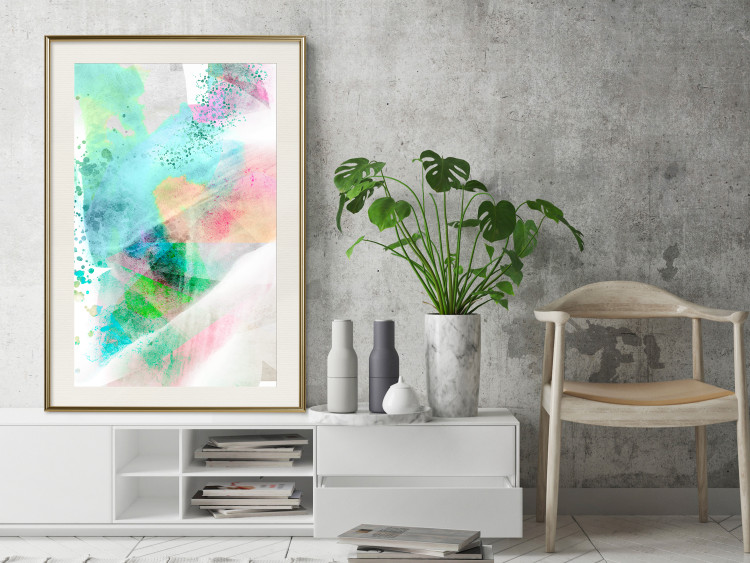 Wall Poster Watercolor Mosaic - colorful composition of abstraction in watercolor motif 127523 additionalImage 24