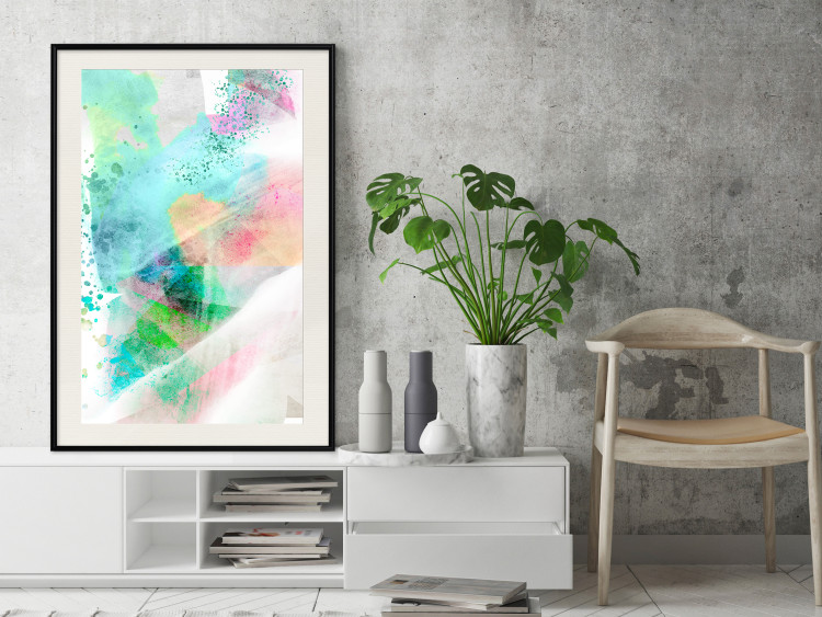 Wall Poster Watercolor Mosaic - colorful composition of abstraction in watercolor motif 127523 additionalImage 23