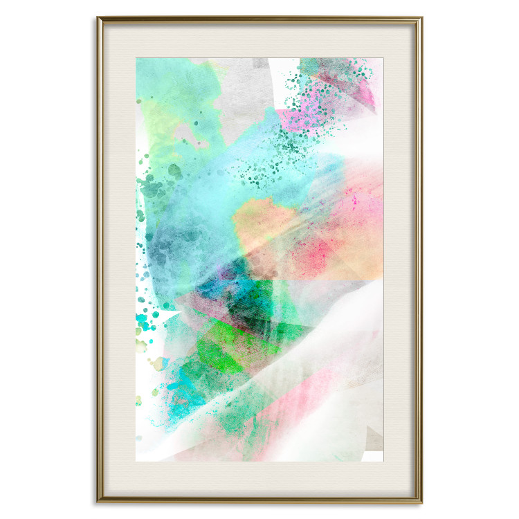 Wall Poster Watercolor Mosaic - colorful composition of abstraction in watercolor motif 127523 additionalImage 21