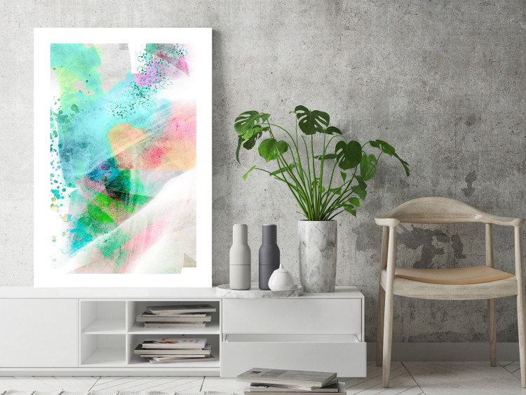 Wall Poster Watercolor Mosaic - colorful composition of abstraction in watercolor motif 127523 additionalImage 6