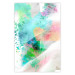 Wall Poster Watercolor Mosaic - colorful composition of abstraction in watercolor motif 127523
