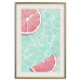 Poster Refreshing Tone - tropical pink fruits floating on water 128023 additionalThumb 20