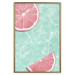 Poster Refreshing Tone - tropical pink fruits floating on water 128023 additionalThumb 21