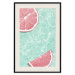 Poster Refreshing Tone - tropical pink fruits floating on water 128023 additionalThumb 19