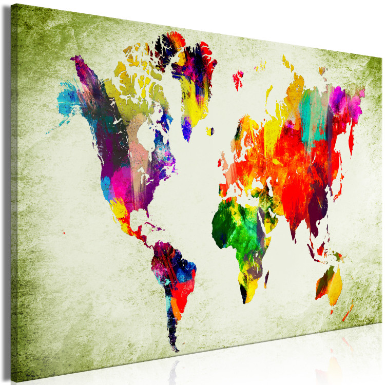Large canvas print Colourful Continents [Large Format] 128623 additionalImage 2