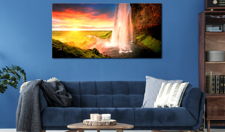 Large canvas print Seljalandsfoss Waterfall II [Large Format] 128723 additionalImage 5