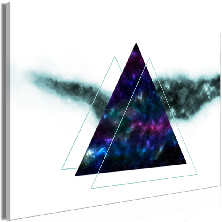 Canvas Print Cosmic Triangles (1-part) wide - triangular abstraction 129123 additionalImage 2