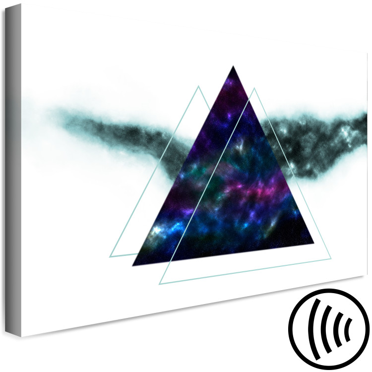 Canvas Print Cosmic Triangles (1-part) wide - triangular abstraction 129123 additionalImage 6