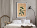 Poster Mint Fantasy - composition with green plant and sheet of paper in background 129423 additionalThumb 18
