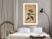 Poster Mint Fantasy - composition with green plant and sheet of paper in background 129423 additionalThumb 5