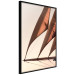 Wall Poster Sea Breeze - seascape of the front of a sailboat in sepia tones against the sky 129723 additionalThumb 11