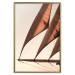 Wall Poster Sea Breeze - seascape of the front of a sailboat in sepia tones against the sky 129723 additionalThumb 17