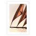 Wall Poster Sea Breeze - seascape of the front of a sailboat in sepia tones against the sky 129723 additionalThumb 25