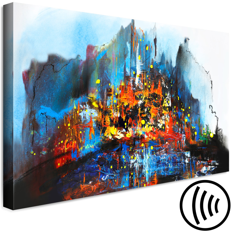 Canvas Interplay of Lights (1-piece) Wide - modernist abstraction 130423 additionalImage 6