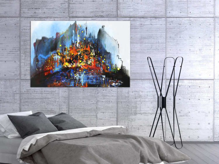 Canvas Interplay of Lights (1-piece) Wide - modernist abstraction 130423 additionalImage 3