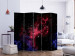 Room Divider Cosmos - Stars II (5-piece) - blue-red universe 132623 additionalThumb 2
