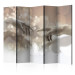 Folding Screen Tender Touch II (5-piece) - sacred light composition in hands 133023