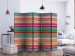 Folding Screen Muted Stripes II (5-piece) - composition with colorful horizontal stripes 133423 additionalThumb 2