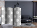 Room Divider Charming Polka Dots II - gray solid texture with multiple white circles 133623 additionalThumb 4