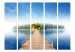 Folding Screen Mysterious Island II - landscape of a wooden bridge leading to an island 134123 additionalThumb 3