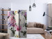 Room Divider Screen Sentimental Garden (3-piece) - colorful flowers on a white background 134323 additionalThumb 4