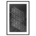Poster Geometric Greetings - abstract white text on a black background 135023 additionalThumb 15