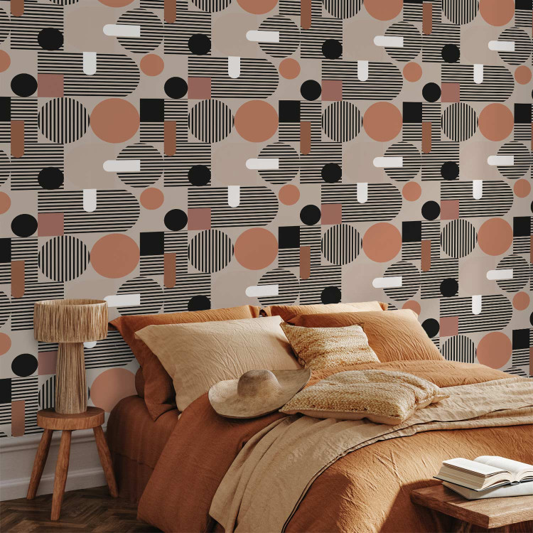 Modern Wallpaper Striped Geometry  135523 additionalImage 4