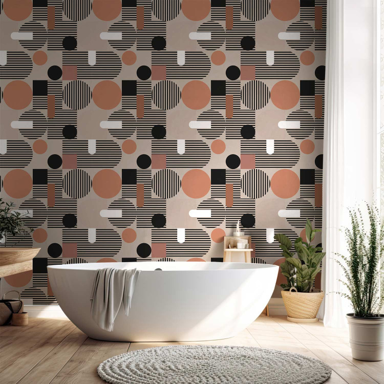 Modern Wallpaper Striped Geometry  135523 additionalImage 10