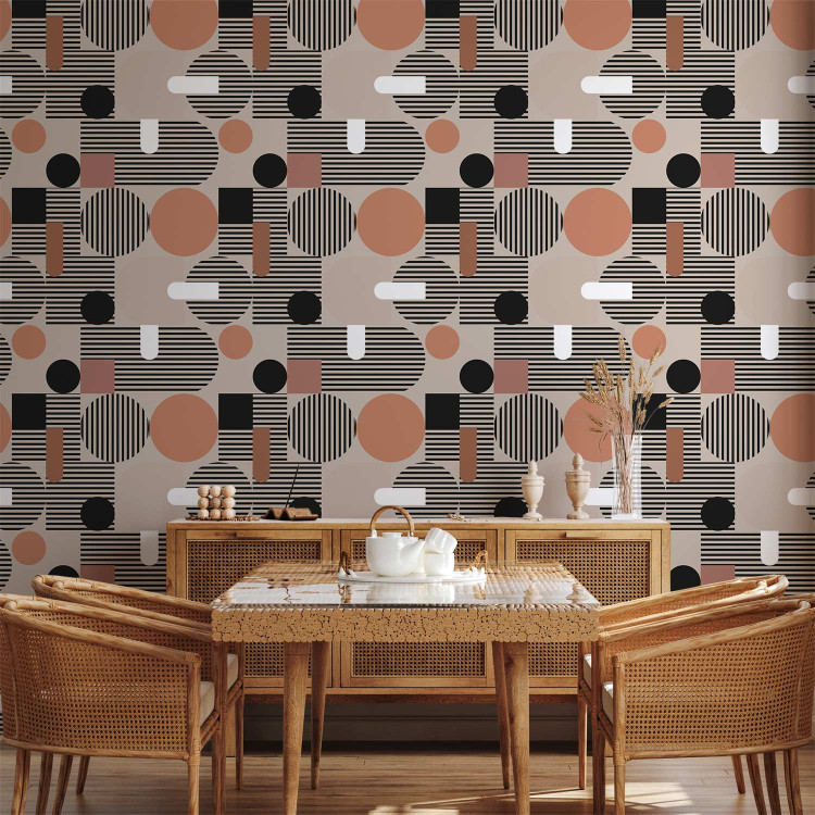 Modern Wallpaper Striped Geometry  135523 additionalImage 8