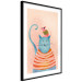Poster Good Friends - funny blue cat and pink mouse on a light background 135723 additionalThumb 14