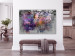 Canvas Print Modern garden - composition with flowers and abstract pattern 135823 additionalThumb 3