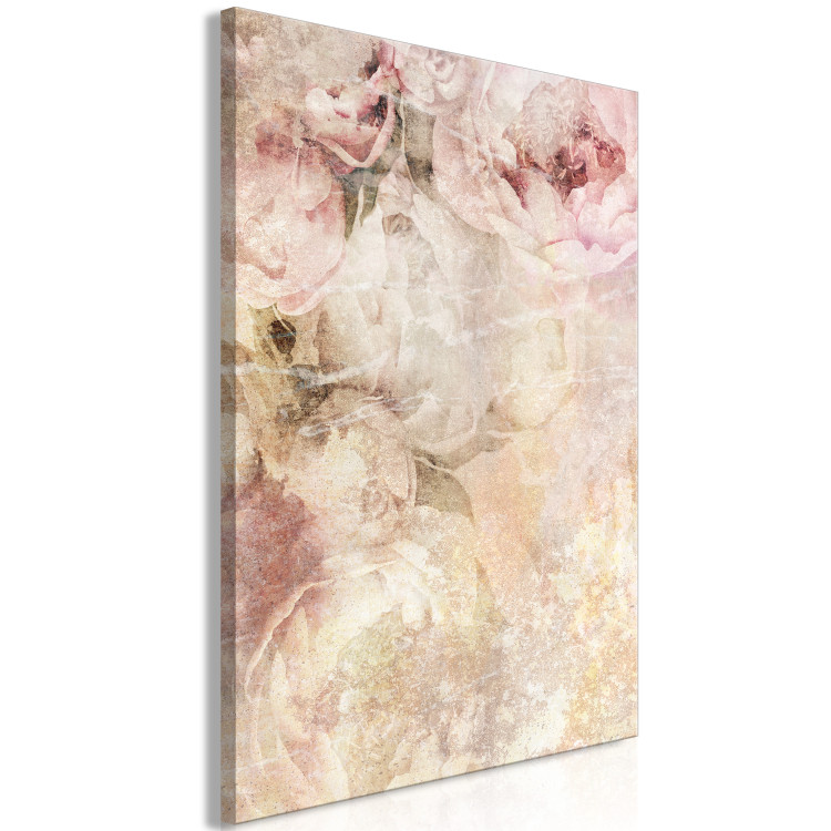 Canvas Art Print Summer peonies - a rustic floral composition 135923 additionalImage 2