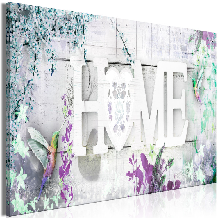 Large canvas print Home and Hummingbirds - Green [Large Format] 137623 additionalImage 2