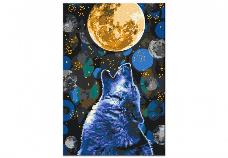 Paint by Number Kit Blue Howling Wolf 138423 additionalImage 4