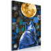 Paint by Number Kit Blue Howling Wolf 138423 additionalThumb 6