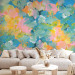 Photo Wallpaper Painted meadow - colourful abstraction with various flowers in bloom 142823