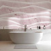 Wall Mural Pink mountains - abstraction with irregular waves with marble texture 143923 additionalThumb 8