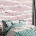 Wall Mural Pink mountains - abstraction with irregular waves with marble texture 143923 additionalThumb 2
