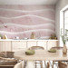Wall Mural Pink mountains - abstraction with irregular waves with marble texture 143923 additionalThumb 6