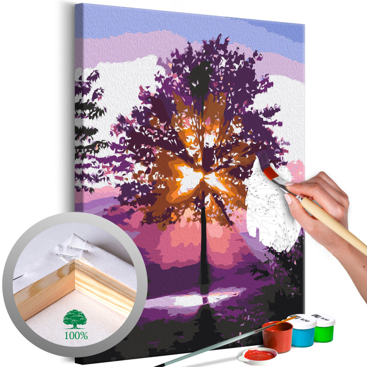 Paint by Number Kit Magic Tree - Sun Rays and Bright Nature 144623