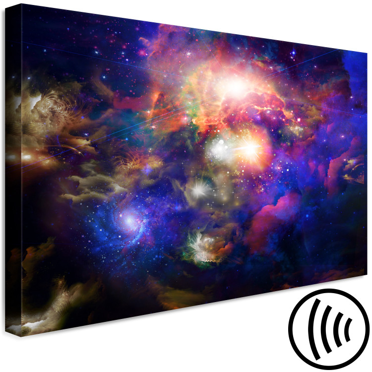 Canvas Print Luminous Planets (1-piece) - colorful landscape amidst starlight 145123 additionalImage 6