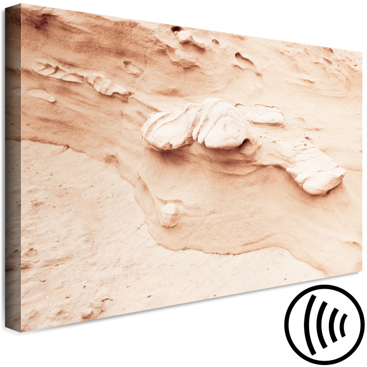 Canvas Art Print Rock Texture (1-piece) - nature landscape with sand and stones 145223 additionalImage 6